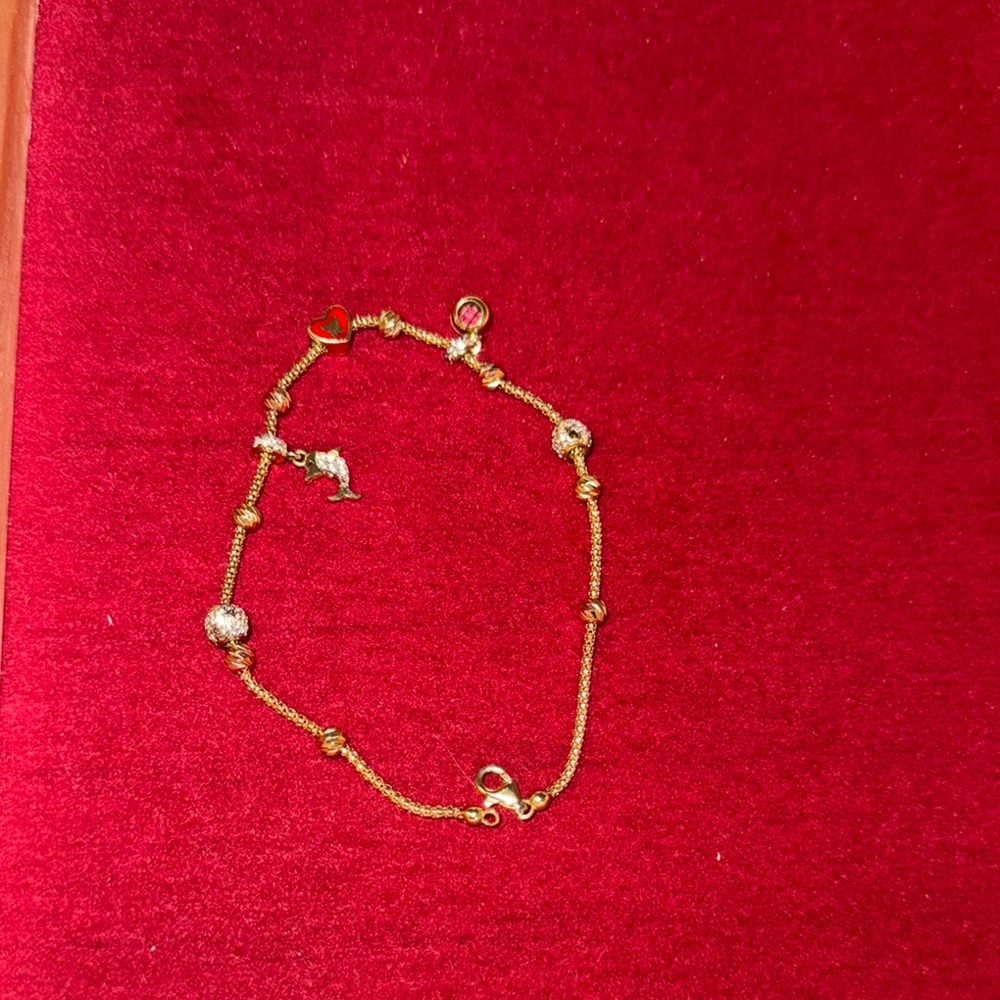 Elegant Gold Charm Bracelet